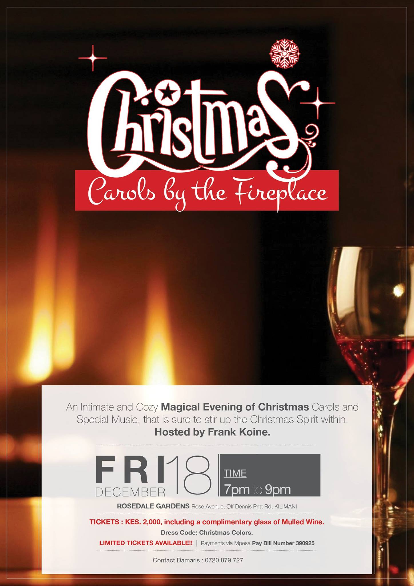 Christmas Carols By The Fireplace 2015 Rosedale Gardens Kilimani